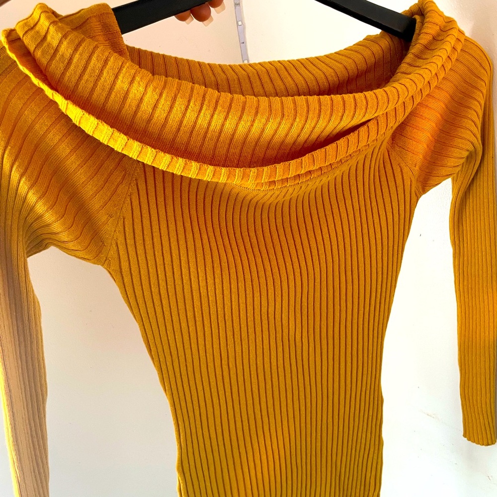 Yellow off the shoulder top